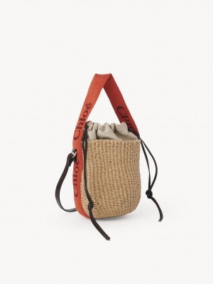 Baskets Chloe Small Woody Orange Orange | CHE-SR13645