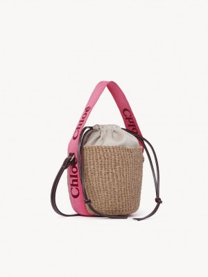 Baskets Chloe Small Woody Rose Rouge | CHE-SR13652