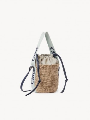 Baskets Chloe Small Woody Vert Bleu | CHE-SR13643