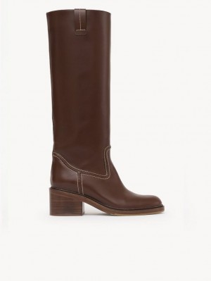 Botte Chloe Mallo Alti Marron | CHE-SR14234