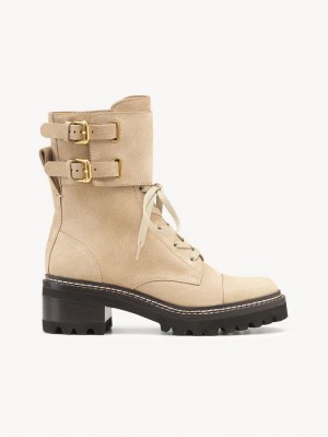 Botte Chloe Mallory Vélo Beige | CHE-SR14887