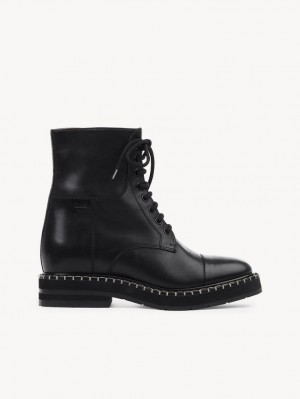 Botte Chloe Noua Combat Noir | CHE-SR14242