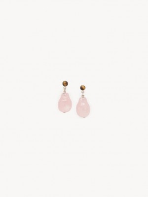 Boucles d'Oreilles Chloe Darcey Rose Marron | CHE-SR14414