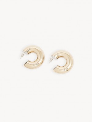 Boucles d'Oreilles Chloe Nancy Hoop Doré | CHE-SR14355