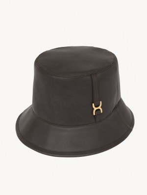 Chapeaux Chloe Marcie Bucket Marron | CHE-SR14468