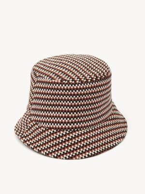 Chapeaux Chloe Meril Bob Rouge Marron | CHE-SR14495