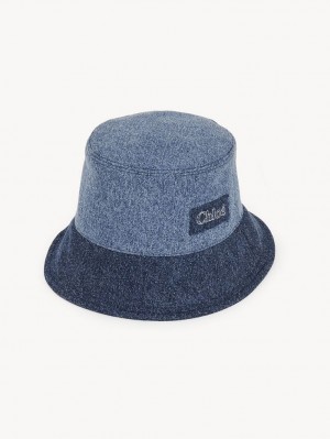 Chapeaux Chloe Romy Bucket Multicolore Bleu | CHE-SR14492