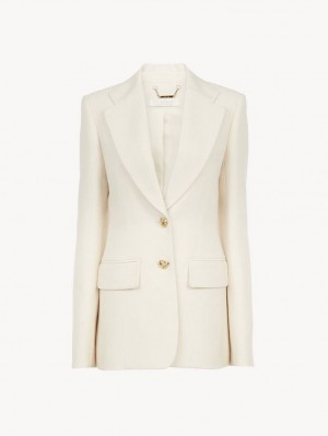 Costume Chloe Two-button Tailored Blanche | CHE-SR14027