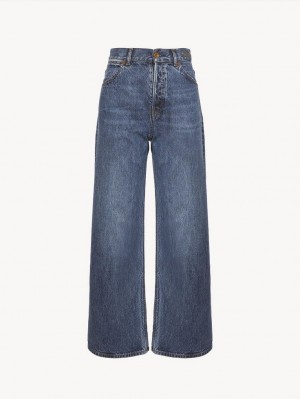 Jean Chloe Stromboli Larges Cropped Bleu | CHE-SR14011