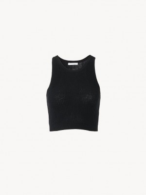 Knitwear Chloe Cropped Noir | CHE-SR13939