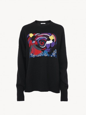 Knitwear Chloe Embroidered Multicolore | CHE-SR13955