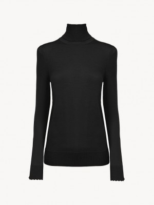 Knitwear Chloe Turtleneck Noir | CHE-SR13959