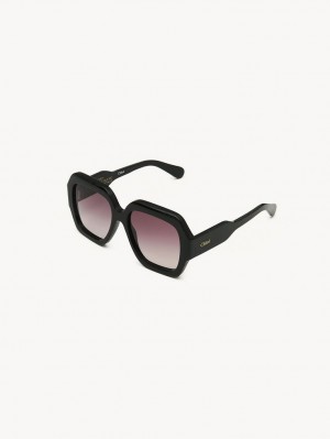 Lunette de Soleil Chloe Gayia Noir | CHE-SR14570