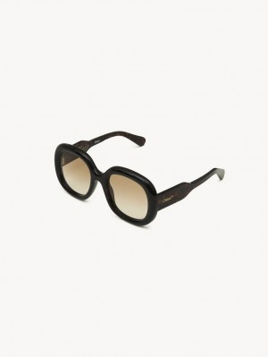 Lunette de Soleil Chloe Gayia Noir | CHE-SR14574