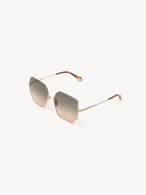 Lunette de Soleil Chloe Joni Marron Beige | CHE-SR14541