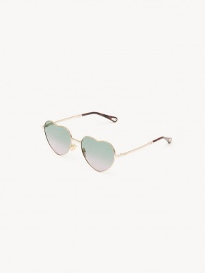 Lunette de Soleil Chloe Milane Vert Rose | CHE-SR14549