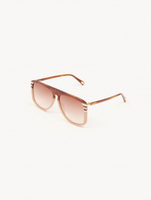 Lunette de Soleil Chloe West Corail | CHE-SR14548