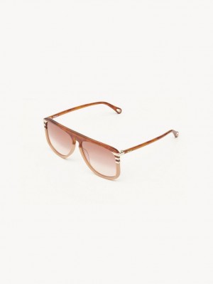 Lunette de Soleil Chloe West Small Corail | CHE-SR14522