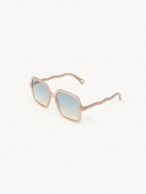 Lunette de Soleil Chloe Zelie Marron Beige | CHE-SR14551