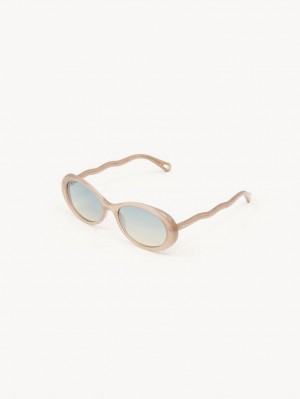 Lunette de Soleil Chloe Zelie Marron Beige | CHE-SR14553