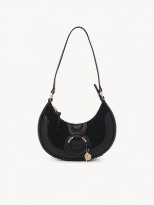 Mini Sacs Chloe Hana Half Moon Noir | CHE-SR14763