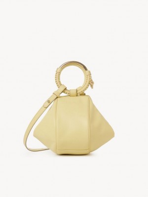 Mini Sacs Chloe Hana Wristlet Jaune | CHE-SR14773