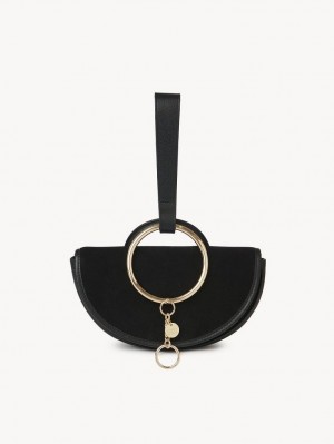 Mini Sacs Chloe Mara Half Moon Noir | CHE-SR14754