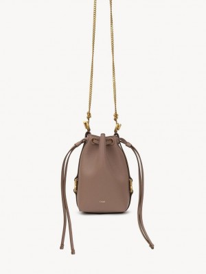 Mini Sacs Chloe Marcie Bucket Marron | CHE-SR13716