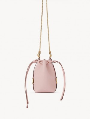 Mini Sacs Chloe Marcie Bucket Rose | CHE-SR13741