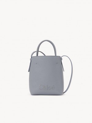 Mini Sacs Chloe Sense Tote Bleu | CHE-SR13733