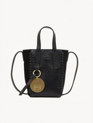 Mini Sacs Chloe Tilda Tote Noir | CHE-SR14752