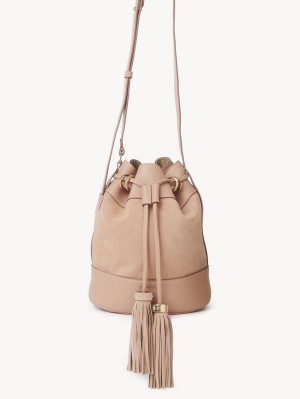 Mini Sacs Chloe Vicki Bucket Cafe Rose | CHE-SR14747