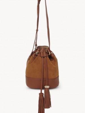 Mini Sacs Chloe Vicki Bucket Marron | CHE-SR14737