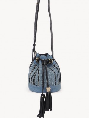 Mini Sacs Chloe Vicki Small Bucket Bleu | CHE-SR14748