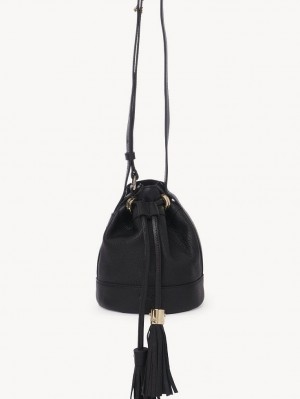 Mini Sacs Chloe Vicki Small Bucket Noir | CHE-SR14727