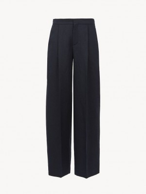 Pantalon Chloe Larges-leg Bleu | CHE-SR14002