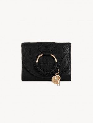 Petits Portefeuilles Chloe Hana Trifold Noir | CHE-SR14900