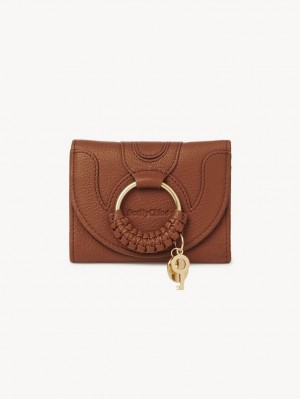 Petits Portefeuilles Chloe Hana Tri-fold Marron | CHE-SR14910