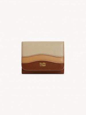 Petits Portefeuilles Chloe Layers Medium Tri-fold Marron | CHE-SR14896