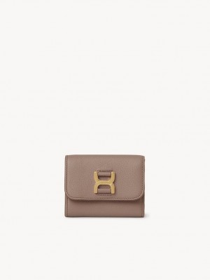 Petits Portefeuilles Chloe Marcie Small Tri-fold Marron | CHE-SR14296