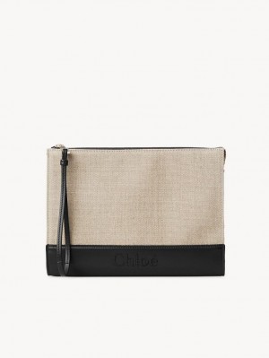 Pochettes Chloe Sense Zippered Noir | CHE-SR14328