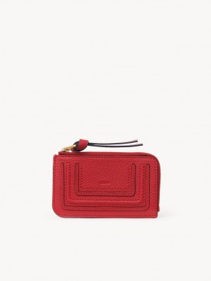 Porte-Monnaie Chloe Marcie Small Rouge | CHE-SR14316