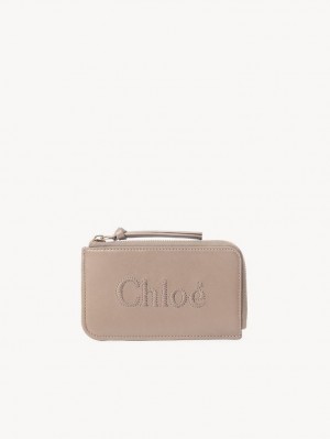 Porte-Monnaie Chloe Sense Small Beige | CHE-SR14322