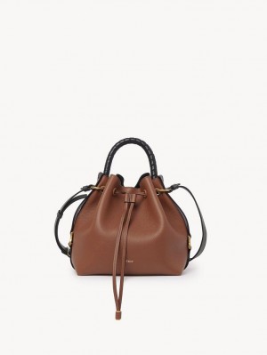 Sacs Crossbody Chloe Marcie Bucket Marron | CHE-SR13614