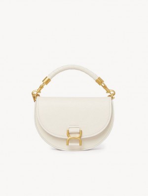 Sacs Crossbody Chloe Marcie Chain Flap Blanche | CHE-SR13619