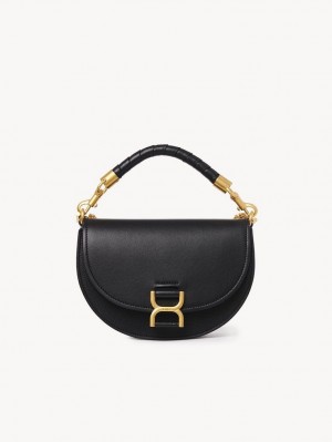 Sacs Crossbody Chloe Marcie Chain Flap Noir | CHE-SR13591