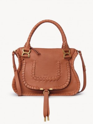 Sacs Crossbody Chloe Marcie Double Carry Orange | CHE-SR13480