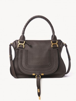 Sacs Crossbody Chloe Marcie Double Carry Marron | CHE-SR13493