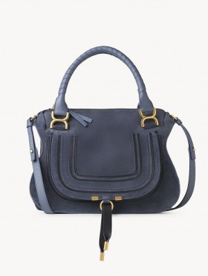 Sacs Crossbody Chloe Marcie Double Carry Grise Foncé Bleu Marine | CHE-SR13517