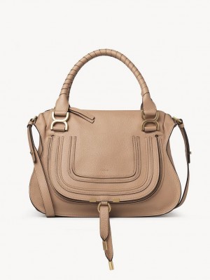 Sacs Crossbody Chloe Marcie Double Carry Marron Clair | CHE-SR13553